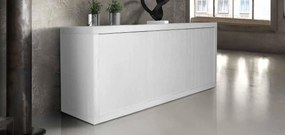 Credenza in Legno bianca spazzolato 186 x 45