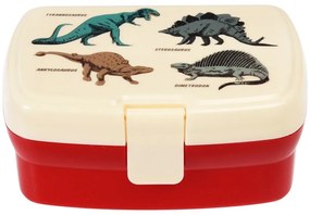 Portapranzo per bambini rosso/color crema Prehistoric Land – Rex London