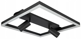 LED Plafoniera LED/38W/230V + 2xGU10/30W nera