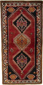 Shiraz Tappeto 160x80 Rosso (Iran) Annodato A Mano