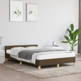 Giroletto Senza Materasso Marrone Scuro 120x200 Cm Tessuto /