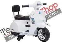 Moto Scooter Elettrico per Bambini Piaggio Mini Vespa PX Small 6V colore Bianco