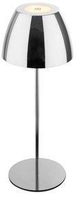 Lampada Da Tavolo Moderna Serina Metallo Cromo Led Integrato 2W 2700K