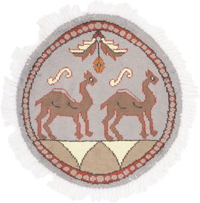 Agra Tappeto 50x50 (Indian) Annodato A Mano