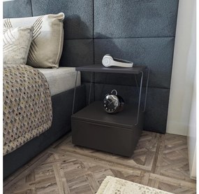 Comodino TEKOBA 52x42 cm antracite