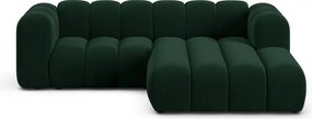 Divano angolare verde scuro ad angolo destro Lupine - Micadoni Home