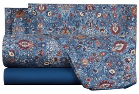 Completo Lenzuola in Percalle Decor paisley Matrimoniale -
