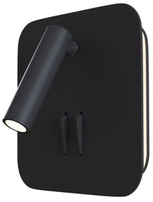 Applique Da Parete Moderno Ios 176 Alluminio Nero Luce Led Integrato 10W