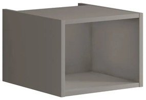 Pensile bagno Brera laccato opaco grigio londra P 45.3 x L 39.9 x H 30 cm