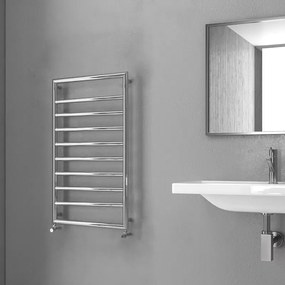 Scalda salviette bagno 900x500mm cromato interasse 462 mm KAM-D7009C - KAMALU