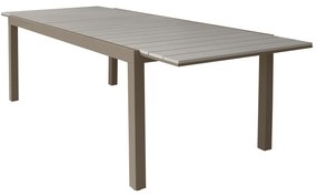 Tavolo da giardino allungabile 180 240x73x100 cm - taupe