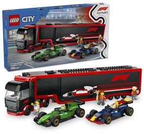 Autotrasportatore con monoposto RB20 e AMR24 F1® Lego City