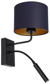 Lampada da parete ARDEN 1xE27/60W+1xG9/8W/230V blu