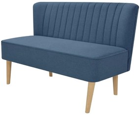 Divano in Stoffa 117x55,5x77 cm Blu