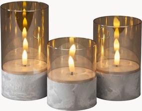 Set di 3 candele a LED Verona