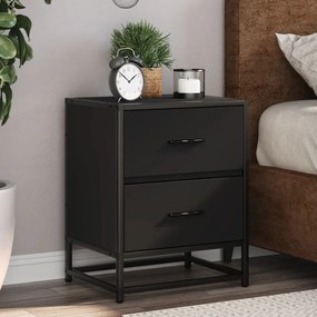 Comodino Nero 40x31x50 İn Truciolato /