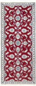 Nain Tappeto 80 x 190 Rosso (Iran) Annodato A Mano