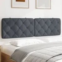 Cuscino Testiera Grigio Scuro 180 cm in Velluto 374740