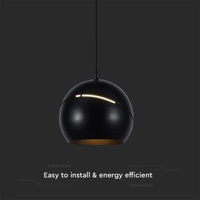 Lampadario LED a sospensione con filo touch LED/8,5W/230V 3000K nero