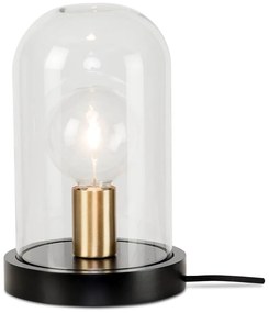 Lampada da tavolo nera con paralume in vetro (altezza 30 cm) Seattle - it's about RoMi