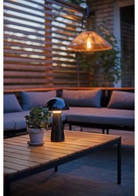 Lampada da tavolo dimmerabile a LED nera (altezza 28 cm) Mushroom - Star Trading