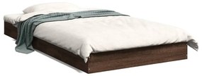 Giroletto Senza Materasso Rovere Marrone 100x200 Cm Truciolato /