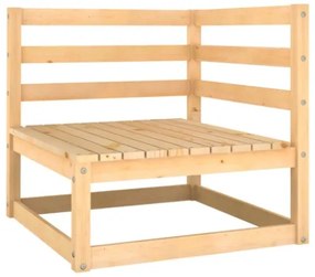 Set Divani da Giardino 10 pz con Cuscini Antracite Legno Pino