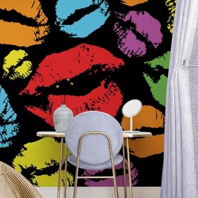 Carta da parati – Baci pop art