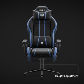 Sedia gaming in tessuto Diablo X-One 2.0, Normal Size, Night Blue