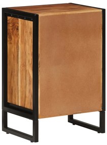 Mobile da bagno 40x30x60 cm in legno massello di acacia e ferro