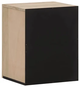 Mobile da bagno a parete 38x33x48 cm in legno massello di mango