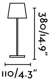 FARO 70776 - Lampada da tavolo touch per esterni TOC LED/2,2W/230V IP54