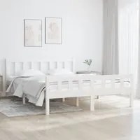 Giroletto Bianco in Legno Massello 140x190 cm 810660