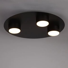 Plafoniera STAR 3xGX53/12W/230V nero