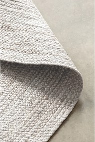 Tappeto rotondo bianco in iuta reversibile/tessuto a mano ø 140 cm Braided – Hanse Home