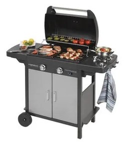 Campingaz - barbecue a gas 2 series classic exs vario 7.5 + 2.1 kW acciaio ruote