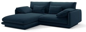 Divano angolare blu scuro (angolo sinistro) Torino - Micadoni Home