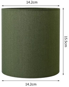 Brilagi - Paralume universale NUBILA E27 15,5x14 cm verde