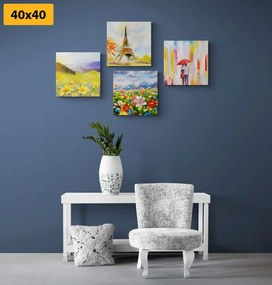 Set di quadri – Passeggiata romantica