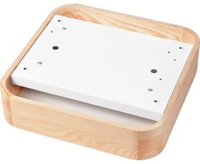 Plafoniera NATURAL SQUARE 2xE27/15W/230V 35x35 cm pino