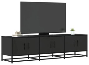 Mobile Porta Tv Nero 150x35x41 Cm İn Truciolato E Metallo /