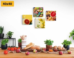 Set di quadri – Frutta vivace