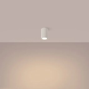 Sollux SL.1587 - Faretto KARBON 1xGU10/10W/230V 10 cm color crema