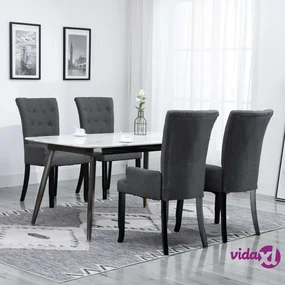 VidaXL Sedie da pranzo 4 pz grigio chiaro legno curvato e tessuto Sedie  sala da pranzo 