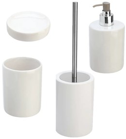 Set 4 Accessori D'Appoggio Feridras "Cily" Bianco