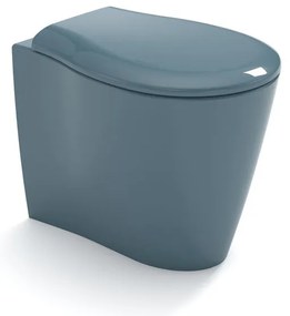 Vaso WC filomuro OLYMPIA CERAMICA soft petrolio, sedile incluso P 55 x L 36 x H 42 cm
