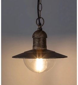 Brilagi - Lampada a sospensione per esterni MOLDE 1xE27/60W IP44 bronzo/patina