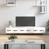 Mobile Porta TV Bianco 150x36x30 cm in Legno Multistrato 829148