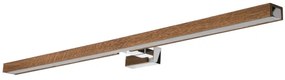 Brilagi-Illuminazione a LED per specchi da bagno WOODY MIRROR LED/15W/230V IP44 quercia/cromo