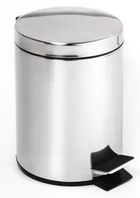 Cestino 25x39 cm in acciaio inossidabile, finitura argentata